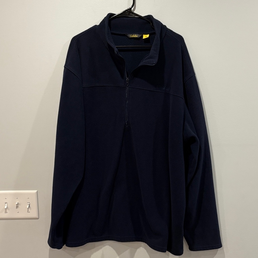 Cabela's Dark Blue Zip-Up Sweater